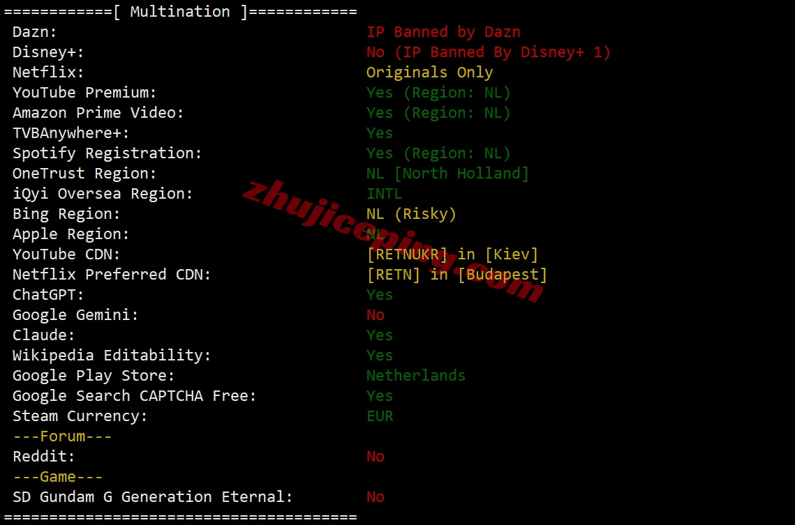 zlams28 Zenlayer荷兰云服务器测评，10G大带宽/解锁Tiktok等/资源DIY