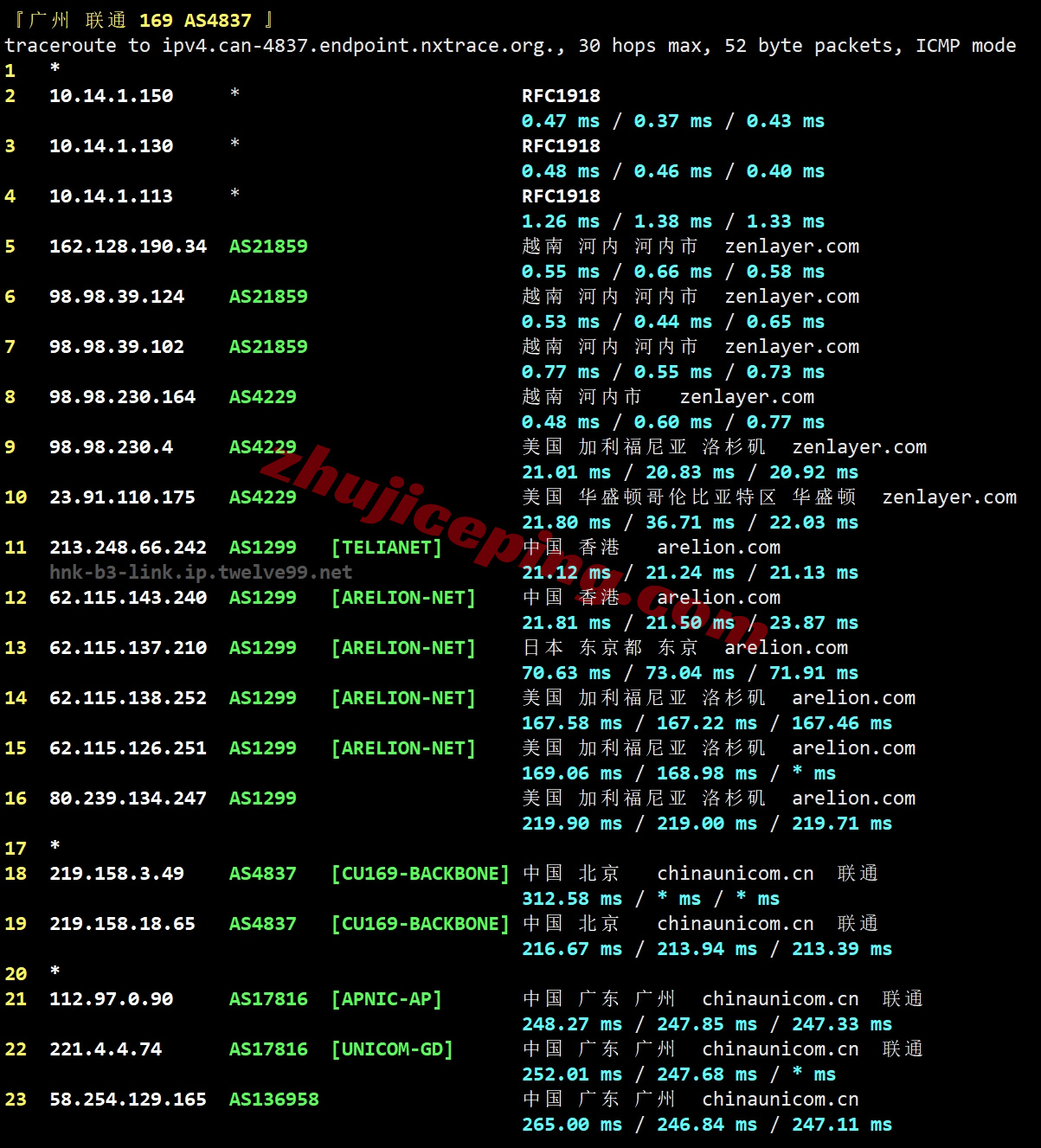 zlhanoi23 zenlayer越南云服务器测评，解锁TikTok/ChatGPT等，移动效果很好