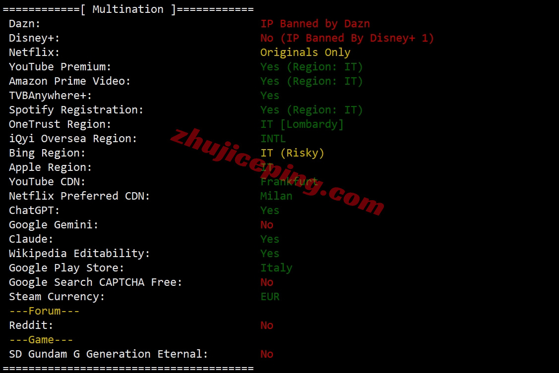 zlmilan_10 zenlayer意大利云服务器测评，解锁TikTok等流媒体，推荐中转使用