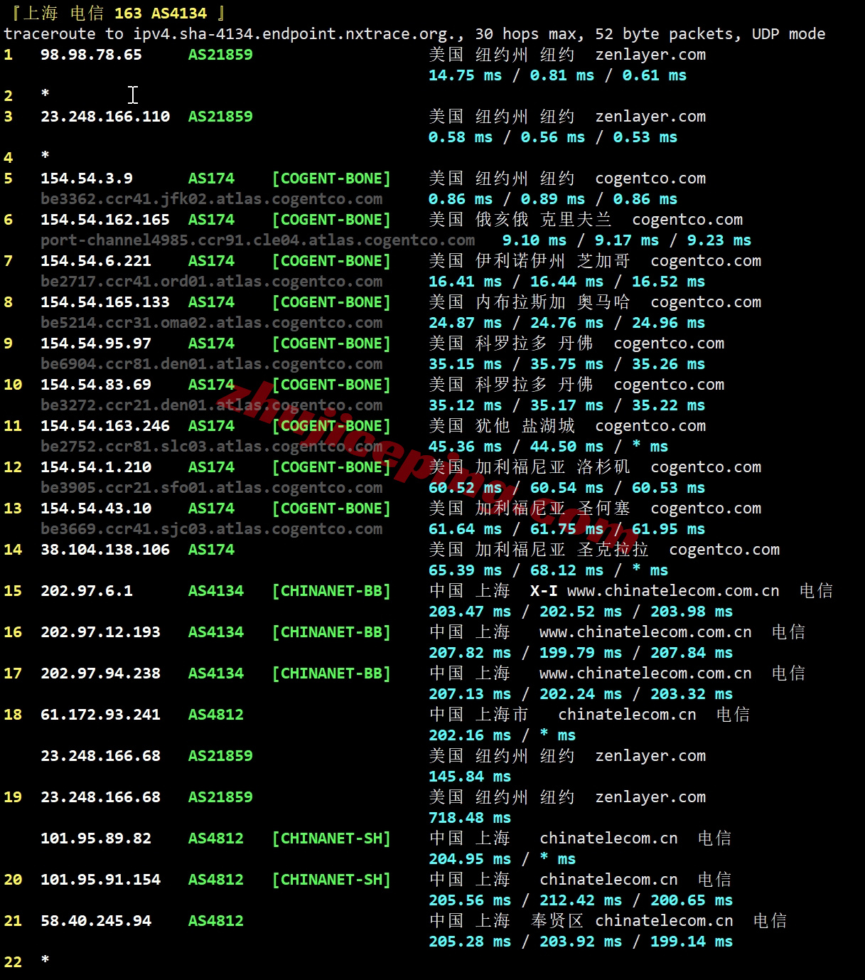 zlnyork19 zenlayer美国纽约机房云服务器测评，原生IP解锁TikTok等，网络建议中转