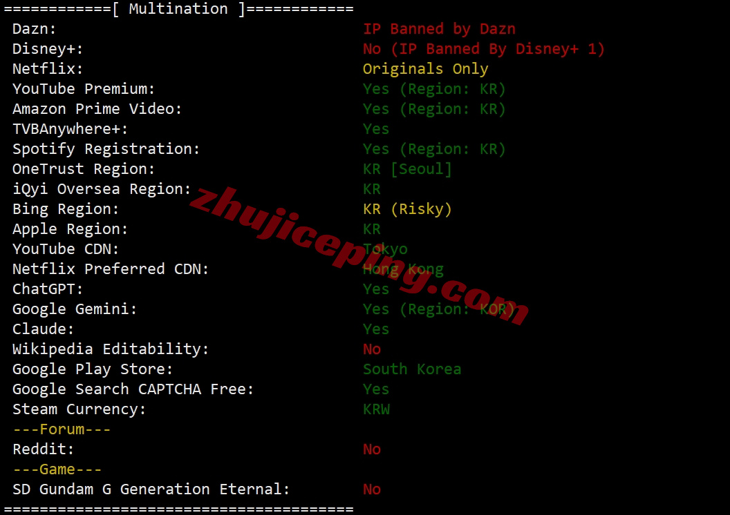 zlseoul28 zenlayer韩国云服务器测评，适合联通/移动，解锁TikTok等流媒体