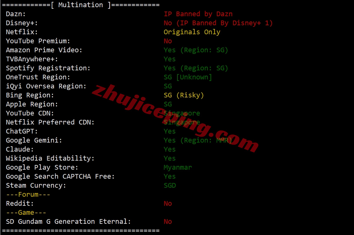 zlsinga28 zenlayer新加坡机器测评，原生IP解锁TikTok等，移动效果极佳