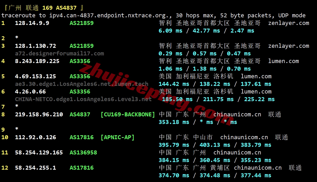 zlstago22 zenlayer智利云服务器测评，大带宽覆盖全美洲，解锁TikTok等流媒体