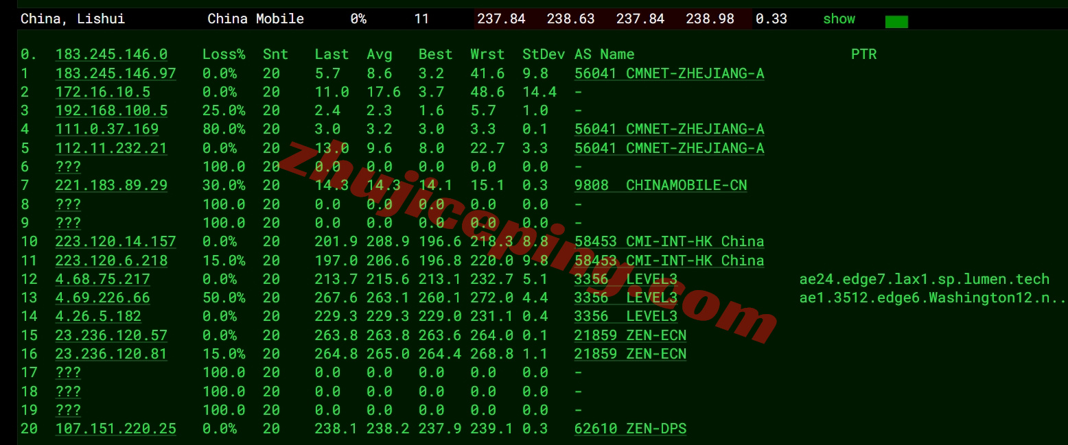 zlwdc17 zenlayer美国华盛顿云服务器测评，大带宽/原生美国IP解锁TikTok等