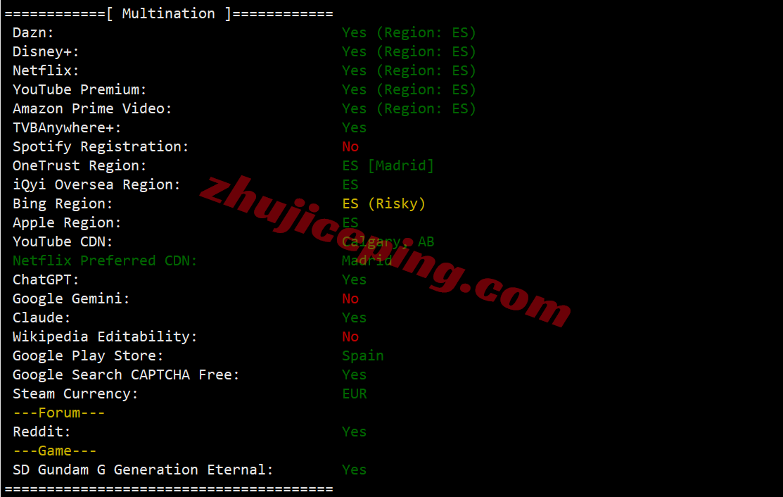 jh1es29 justhost西班牙VPS(MAD1机房) 测评,解锁TikTok/ChatGPT等