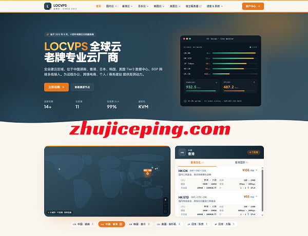 locvps日本便宜VPS:36元/月,4G内存/2核/40GSSD/1T流量/450M带宽-国外主机测评