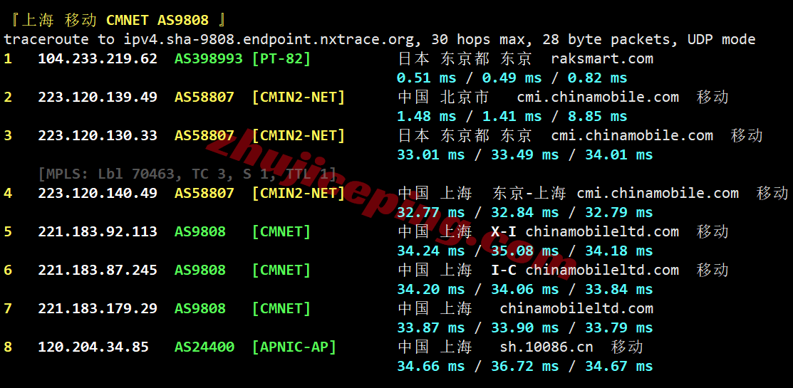 rak2cjp25 raksmart日本精品CN2测评，全天跑满，解锁ChatGPT等流媒体