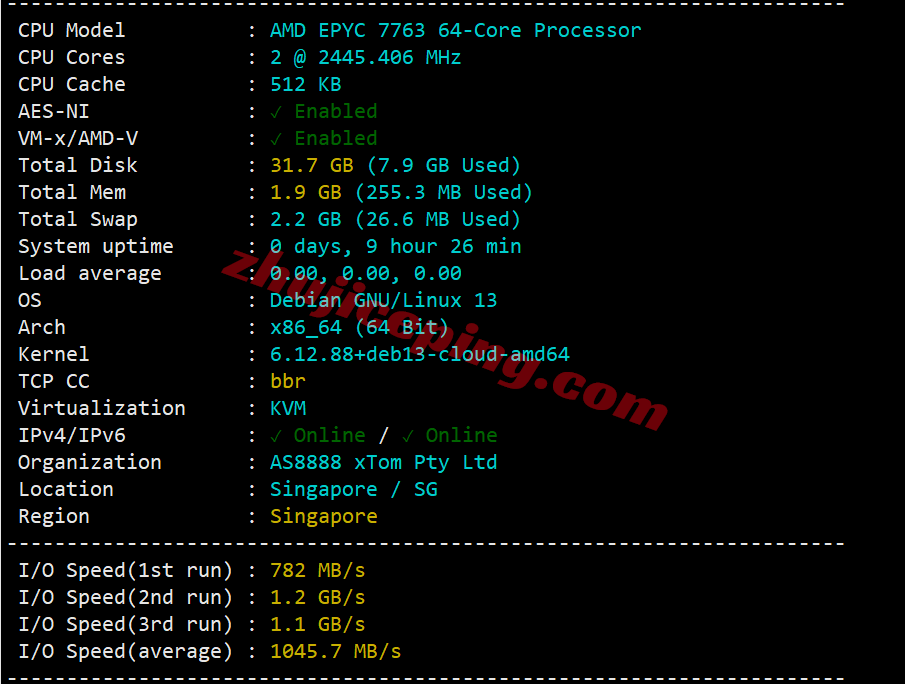 vpssgg1 V.PS新加坡Performance VPS测评,三网各自高端线路,解锁TikTok/ChatGPT等