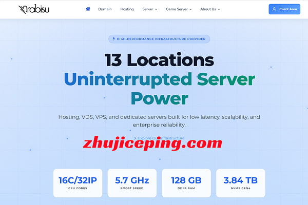 rabisu不限流量VPS-$2.99/月，4G内存/2核/40GNVMe，美国/英国/德国/新加坡/巴基斯坦等-国外主机测评