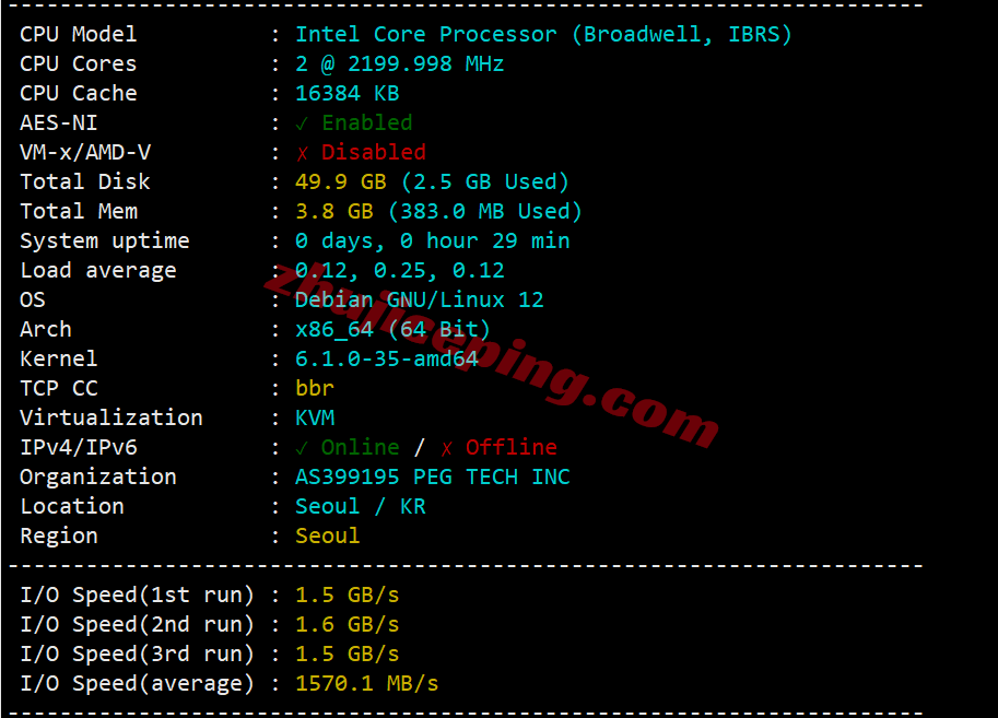 rakc2kr1 raksmart韩国精品CN2/Enterprise CN2线路测评，解锁TikTok等，满速回国
