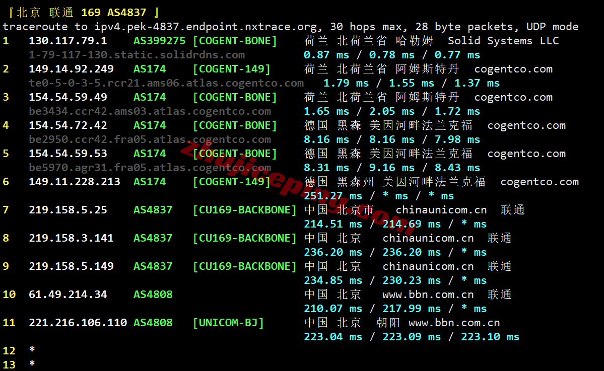 uqnl25 uqidc荷兰VPS测评,原生IP解锁流媒体效果好,网络建议中转