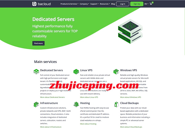 bacloud美国/英国/荷兰/立陶宛Windows VPS 8折优惠，1Gbps带宽不限流量-国外主机测评