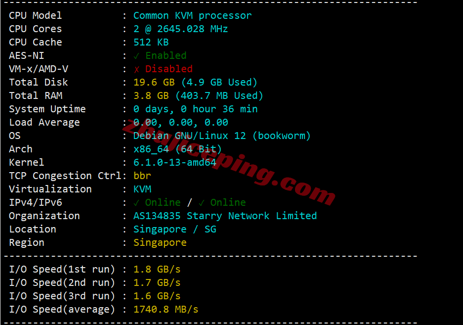 hhosg1 hhost新加坡VPS测评，适合移动网络，可以解锁部分流媒体
