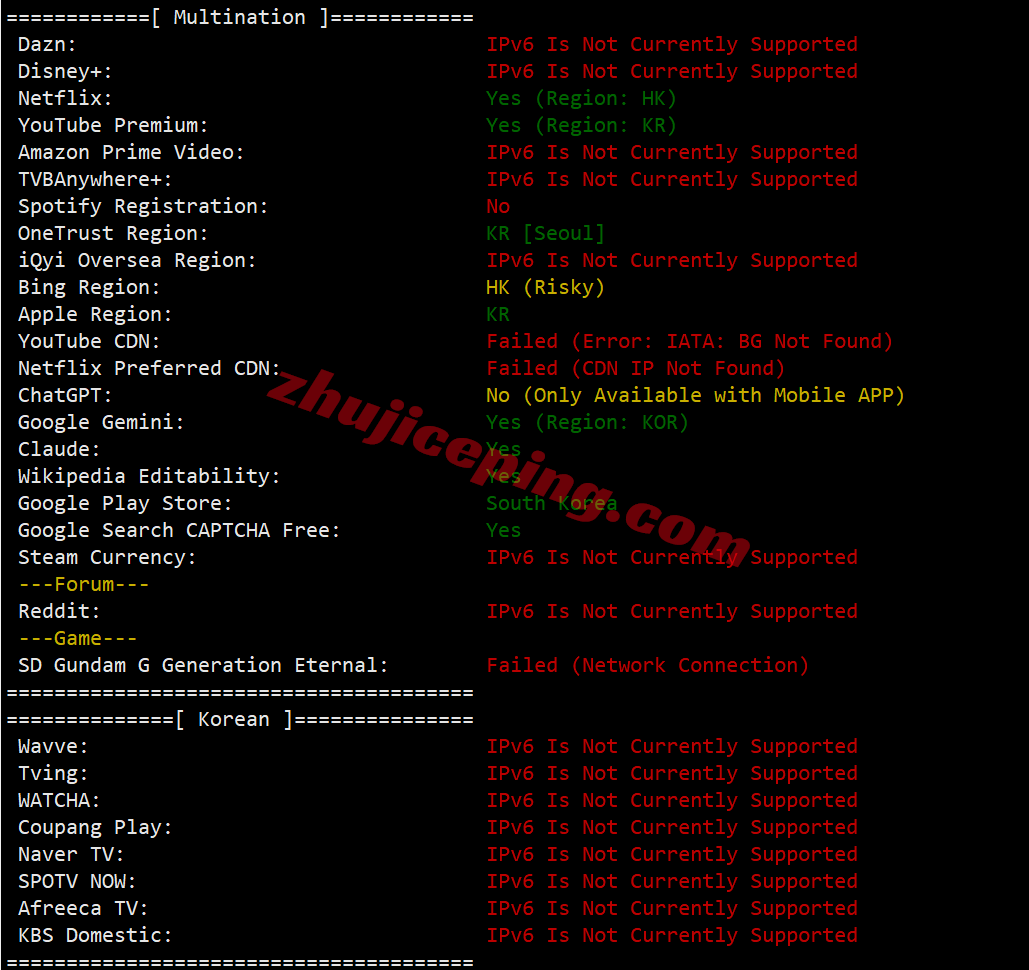 hkvmkr31 hostkvm韩国vps详细测评,双ISP住宅属性IP,移动效果好/电信需中转