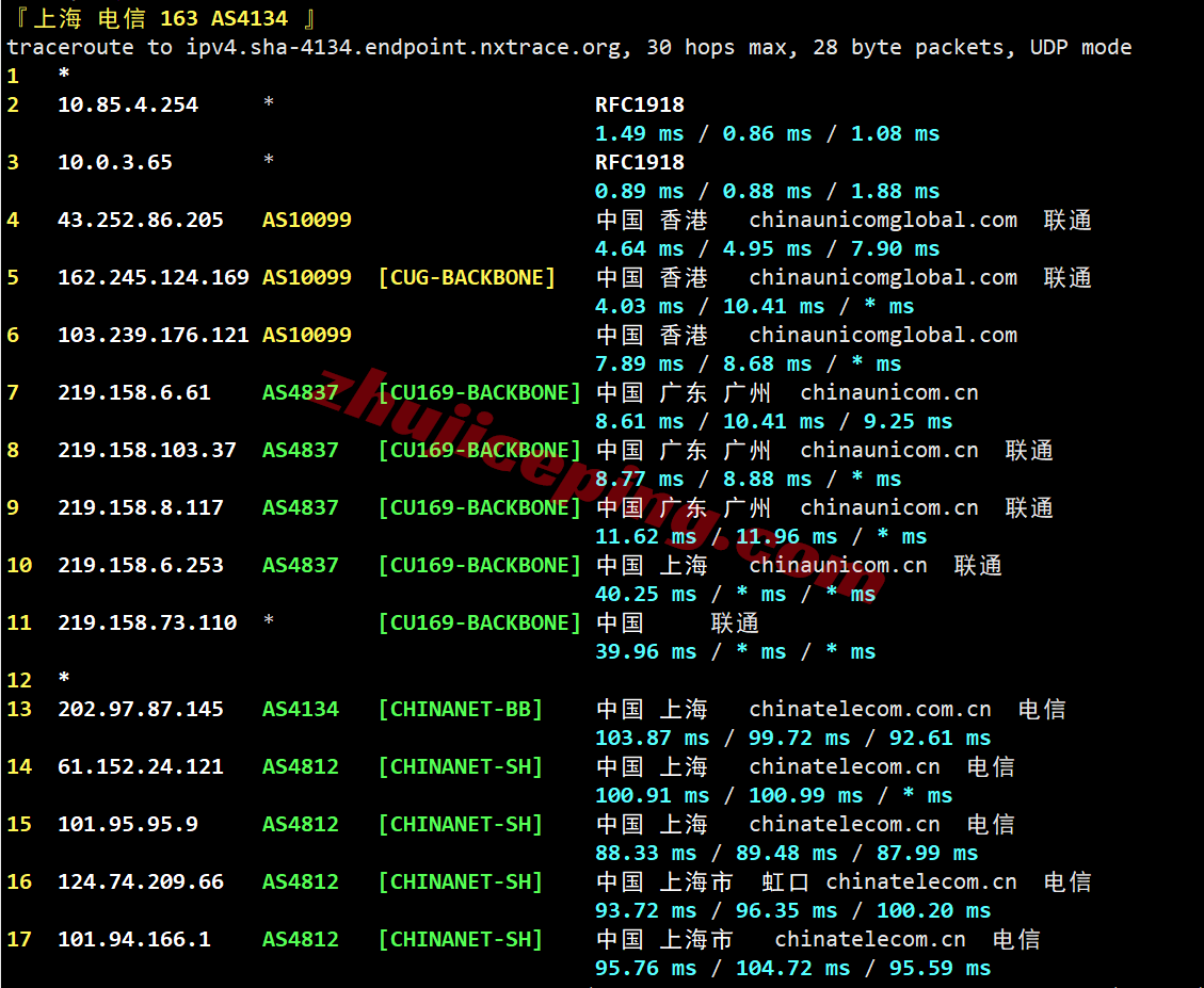 kvmlah21 kvmla香港vps测评：电信/联通回程走AS4837、移动回程CMI，可解锁部分流媒体