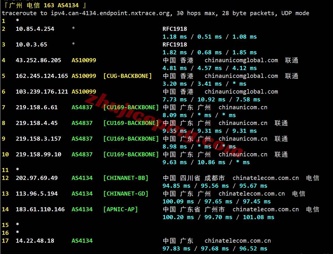 kvmlah22 kvmla香港vps测评：电信/联通回程走AS4837、移动回程CMI，可解锁部分流媒体