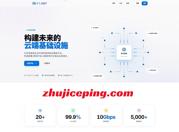 云途/YTNet:香港/日本/美国/德国,高速优化线路,云服务器18元,独立服务器299元-国外主机测评