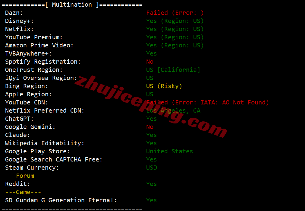 66att30 666clouds美国AT&T家宽IP系列VPS测评,解锁效果佳,不中转网速也凑合