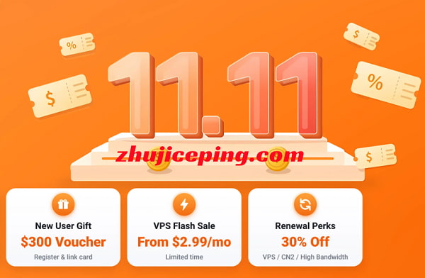 #双11#raksmart抄底4折,VPS低至$1.99/月、物理机$29/月、站群$99,美国/香港机房,精品CN2/大陆优化网络-国外主机测评