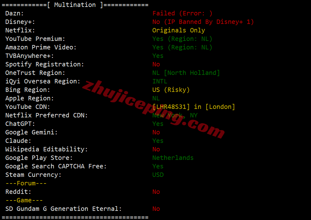 sharknl33 sharktech荷兰VPS测评:原生美国IPv4&v6,性能较强,网路不算差